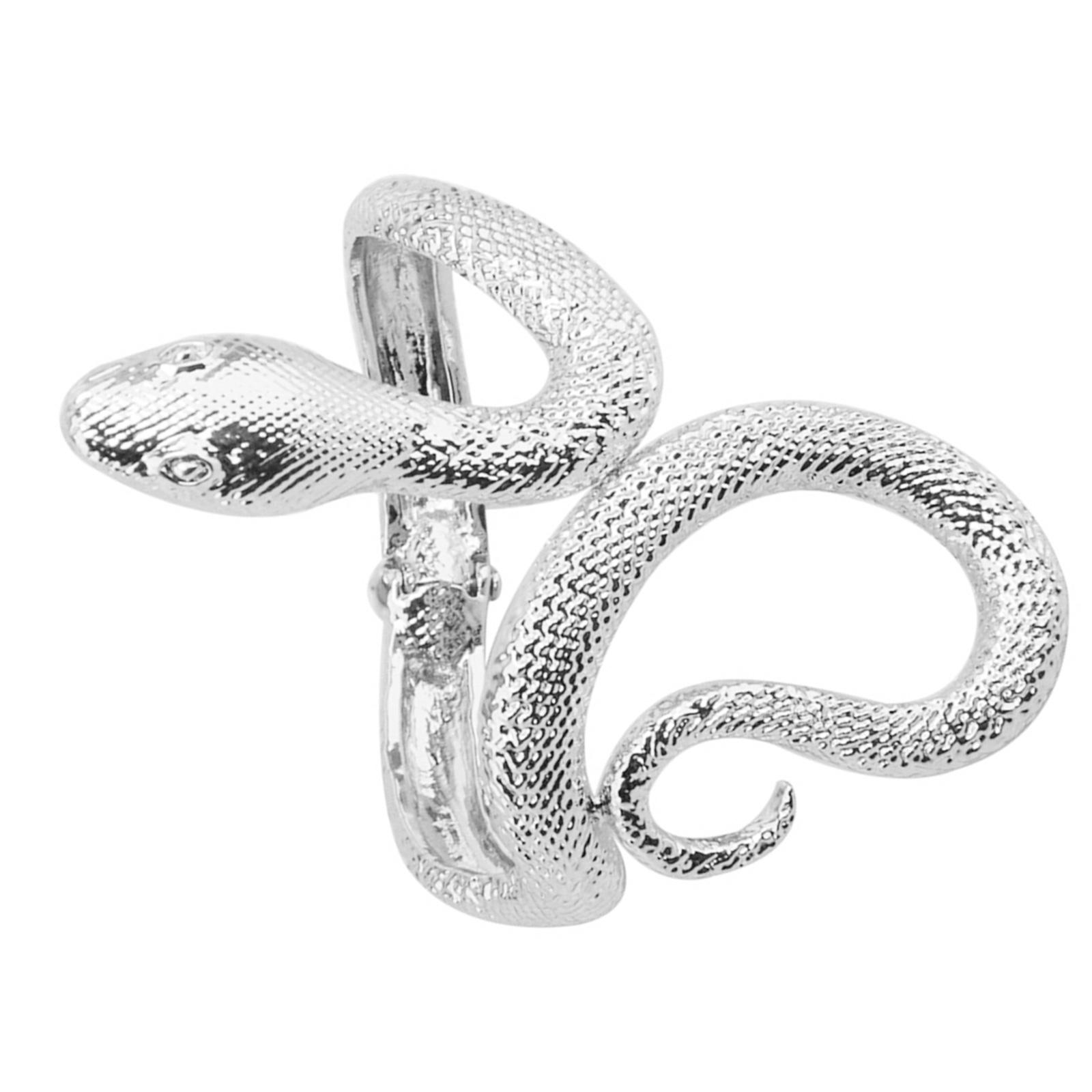 

Готический унисекс открытый браслет в форме змеи для мужчин и женщин, панк, хип-хоп стиль, нерегулярный браслет, модное заявление, бижутерия серебряный