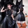 Halloween Magic Wizard Hat Triangle Witch Cap Kids Adults Halloween Party Cosplay Costume Props Black White Yard Hanging Hats