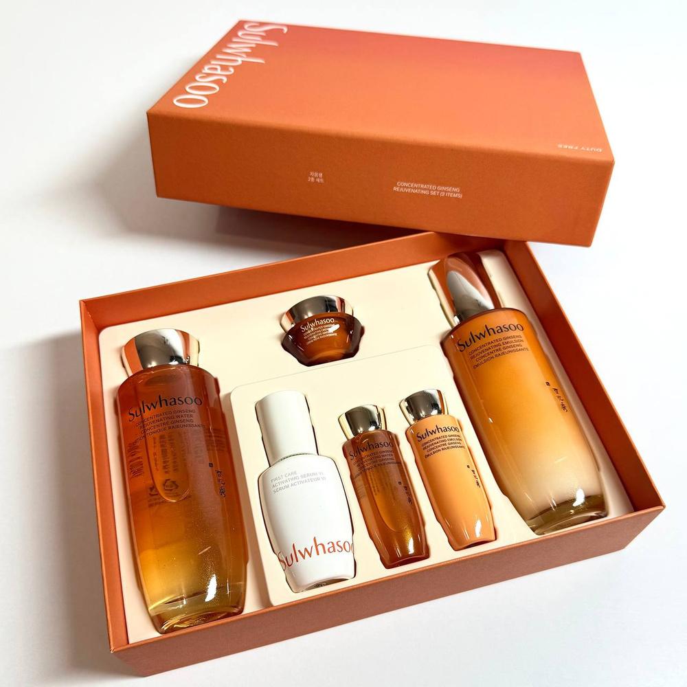 Sulwhasoo Concentrated Ginseng Rejuvenating Set 6 Items/ Firming, Anti-Aging, Moisturizing, Korean Cosmetics, Kbeauty