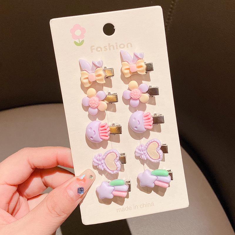 Infant Cartoon Hair Clips for Girls - Cute, Small Hairpins