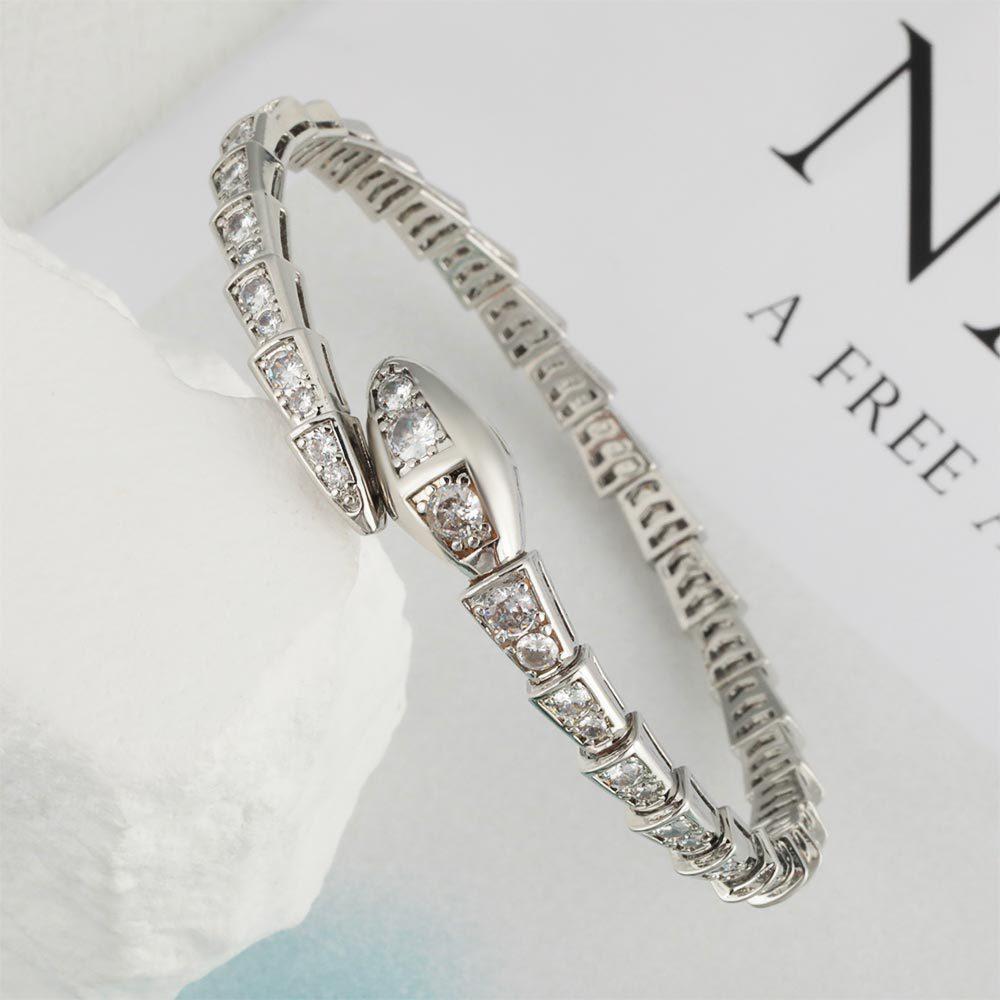 High-end Fashionable Light Luxury Geometric Snake-shaped