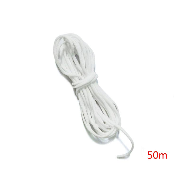 SlickMart Braided Stretch Strap Cord Roll Heavy Stretch Elastic Band Round Ear Tie Earloop Strap 10M Elastic Flat Band 3mm SlickMart Braided Stretch Strap Cord Roll Heavy Stretch Elastic Band Round Ear Tie Earloop Strap 10M Elastic Flat Band 3mm