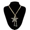 Starfish Fringe Necklace Women Vacation Style Long Velvets Rope Clavicle Chain Adjustable Length Collar Chain Jewelry