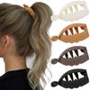 Haarclips, 4 Stuks Kleine Matte Banaanclips voor Hoge Paardenstaart, Mini Haarklauwclips Speldjes Styling Accessoires voor Dik Dun Haar Vrouwen Meisjes