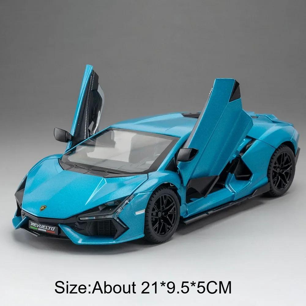 1:24 Urus Revuelto Sportwagen Spielzeugmodell Legierung Druckguss Supercar Türen Öffnen Stoßdämpfung Fahrzeugmodelle Sammlung Autos Spielzeug