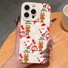 Santa Claus Elk Snowman Phone Case For iPhone 16 15 14 Plus 13 12 11 Pro Max 16 Plus X XR XS MAX 8 7 Plus Autumn aWinter Gift Shockproof Soft Cover