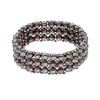 Bracelet - Pearls & Colors - Perle de Culture d'Eau Douce 3-4 mm - Perle Noire - Argent 925 - Qualité AAA+ - Femme