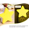 1 piece of star shaped light controlled night light (yellow) European standard