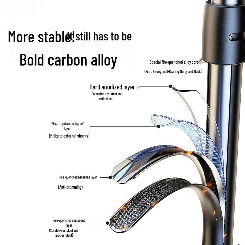 2025 Multifunctional Floor Stand Phone Holder: Tripod Selfie Stick with Portable Fill Light for Live Broadcast Photography 55CM Upgraded Alloy Stand, Single Position + Bag