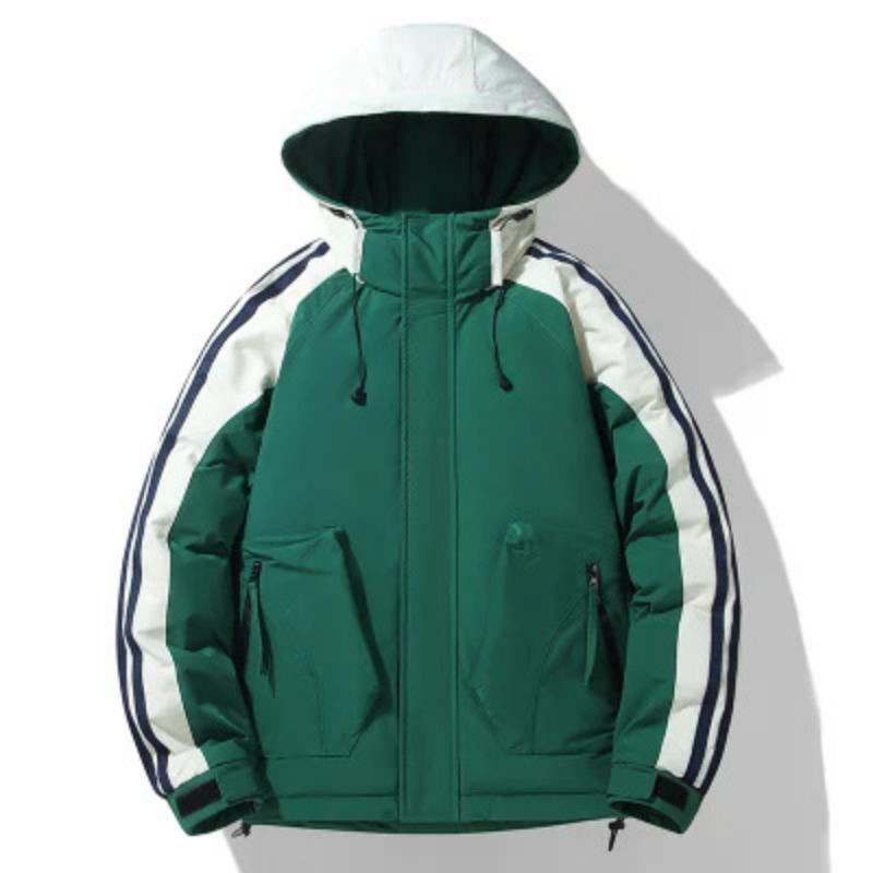 

Men s Couple Fashion Down Jacket Men s and Women s Same Winter Thickened Warm 90 White Duck Down Hooded Down Jacket 3XL