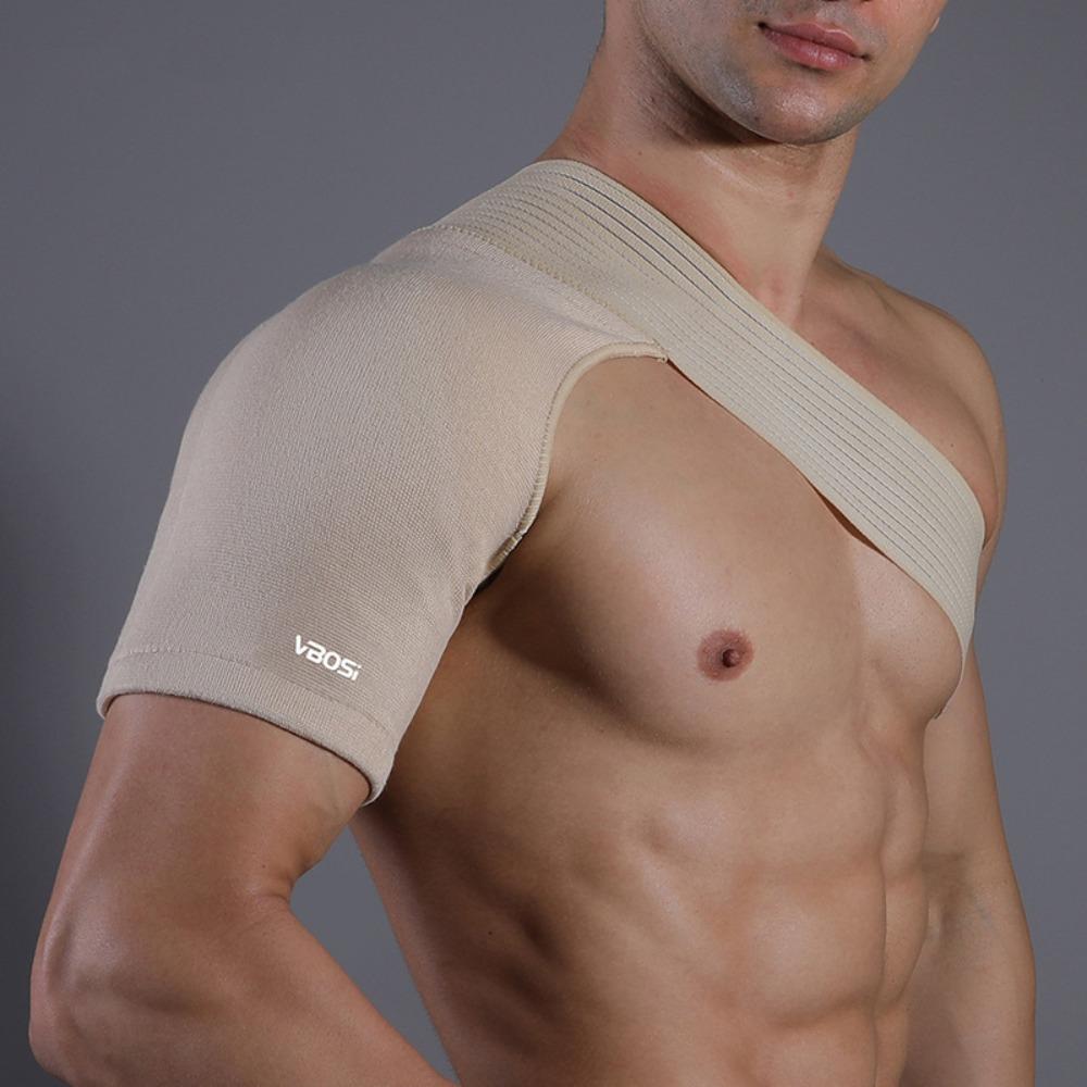 New Polyester Shoulder Strap Support Nude Breathable Neoprene Back Bandage Adjustable Shoulder Protective Belt Men Women