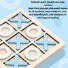 XO Tic-Tac-Toe Strategy Game Set - Wooden Logic Brain Teaser for Family & Early Learning, Interactive Educational Board Game
