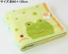 Uchino Bath Green 60 x 120 Mochi 9018B704 G Towel, Frog, Approx. cm, Puni,