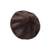Soft Pumpkin Painter Cap Solid Color Plush Octagonal Cap Elegant Faux Mink Beret  Autumn