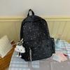 Schoolbag Japanese Ins New Fresh and Sweet Star Schoolbag Large Capacity Lightweight Backpack Junior High School Student Backpack