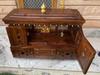 Wood Wall Mandir Temple | Home Decor Religion Temple Idol-Wood Mandir with Bells and Storage  Traditional Home Temple Design for Prayer