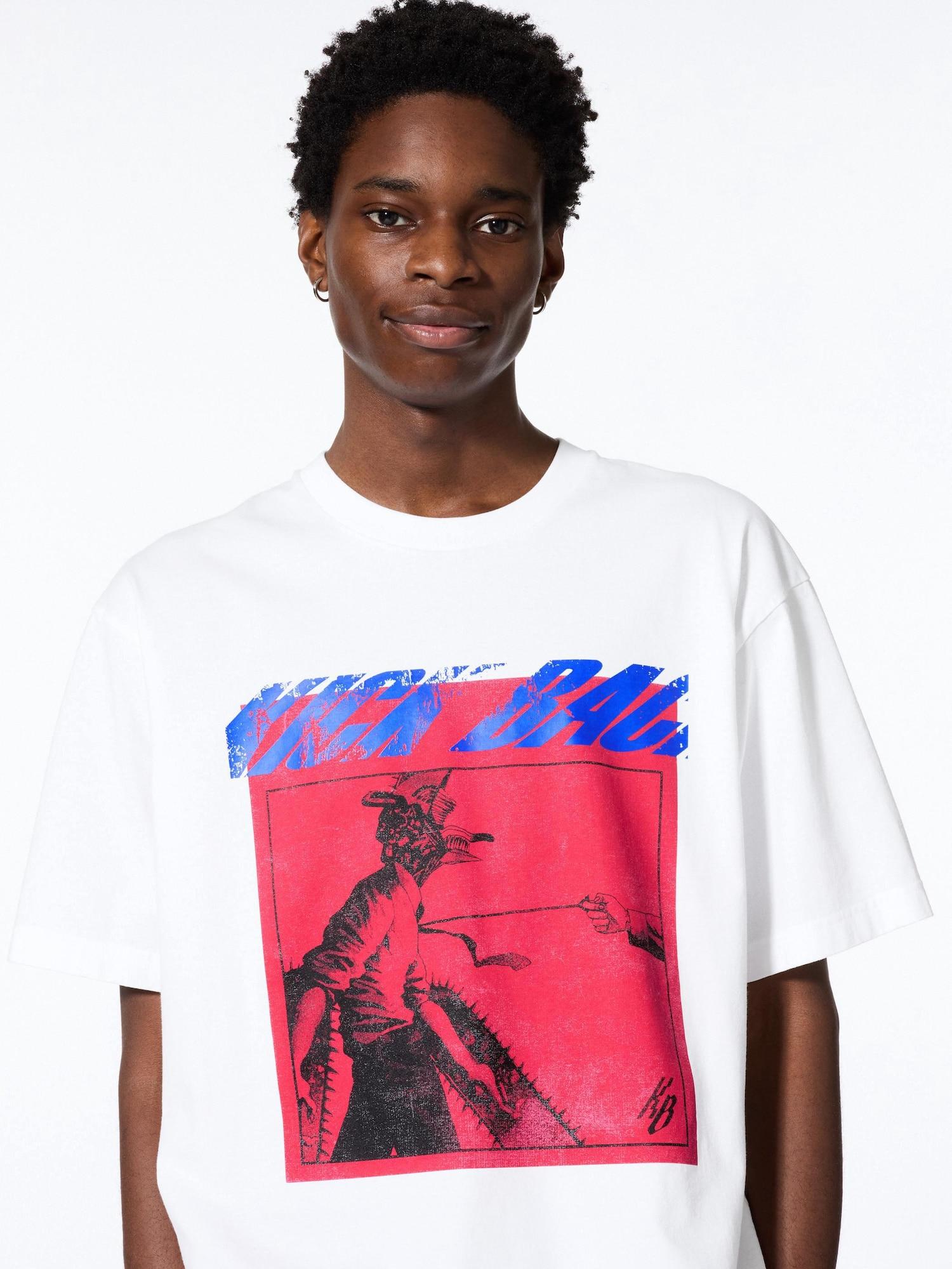 

Uniqlo Япония Yonezu Kenshi Ut Kick Back Свободный крой 00 WHITE/M