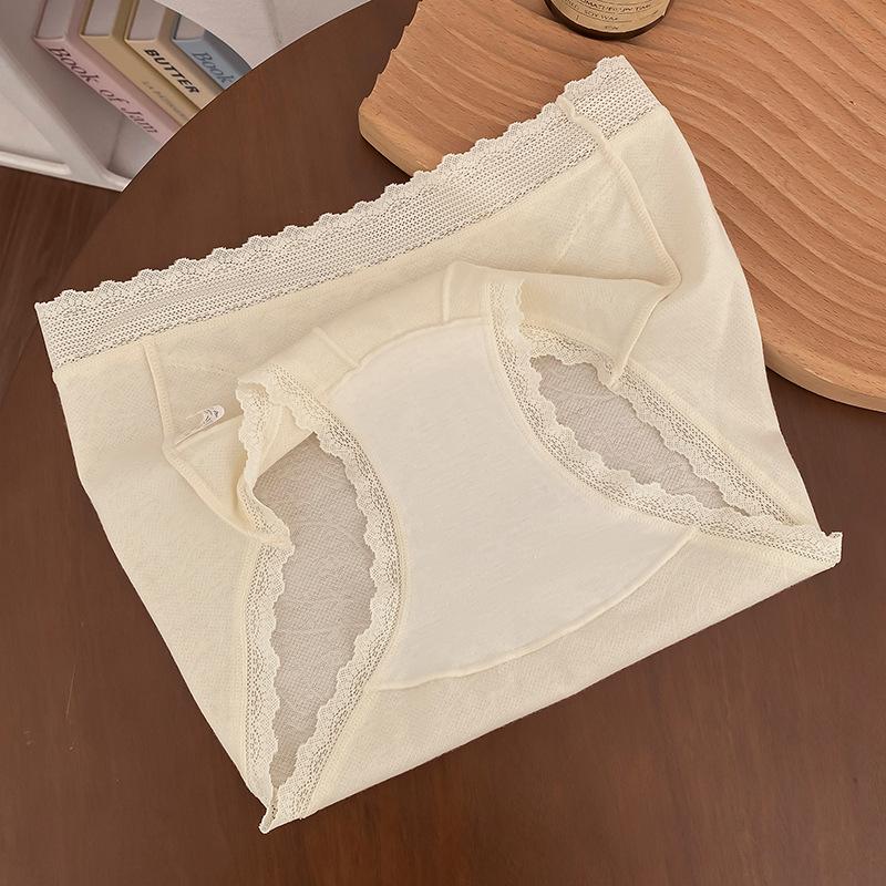 Ladies Summer Gentle Jacquard Lace Jacquard Stitching Breathable 10A Antibacterial Crotch Triangle Briefs