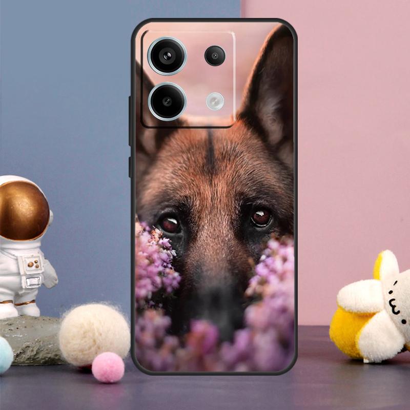 German Shepherd Dog Case For Xiaomi Redmi Note 14 9 10 11 12 13 15 Pro Plus Redmi 15 15C 10C 12C 13C 14C Cover