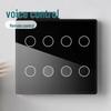 Graffiti WiFi Smart Touch Wall Switch, Alexa Compatible, Tempered Glass, Brazil Standard