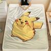Pikachu Cozy Printed Flannel Blanket for Home Bed Sofa Travel Picnic Use.-TING
