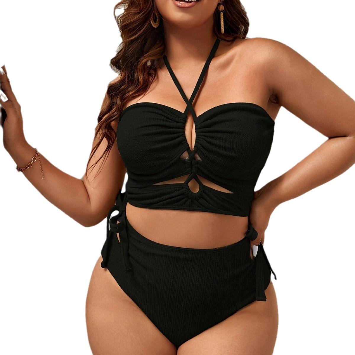 

Сексуальный комплект бикини, купальники больших размеров для женщин 2025 года, пляжная одежда, купальный костюм, женский купальник, двухкомпонентный купальный костюм, монокини большого размера 4XL