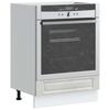 Vidaxl Armário para Forno Porto, Cinza, Material Derivado de Madeira
