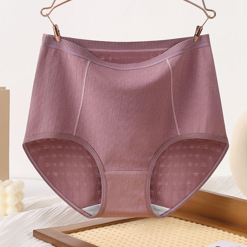 Cotton Antibacterial High-Waist Tummy-Control Seamless Underwear for Middle-Aged & Elderly Women