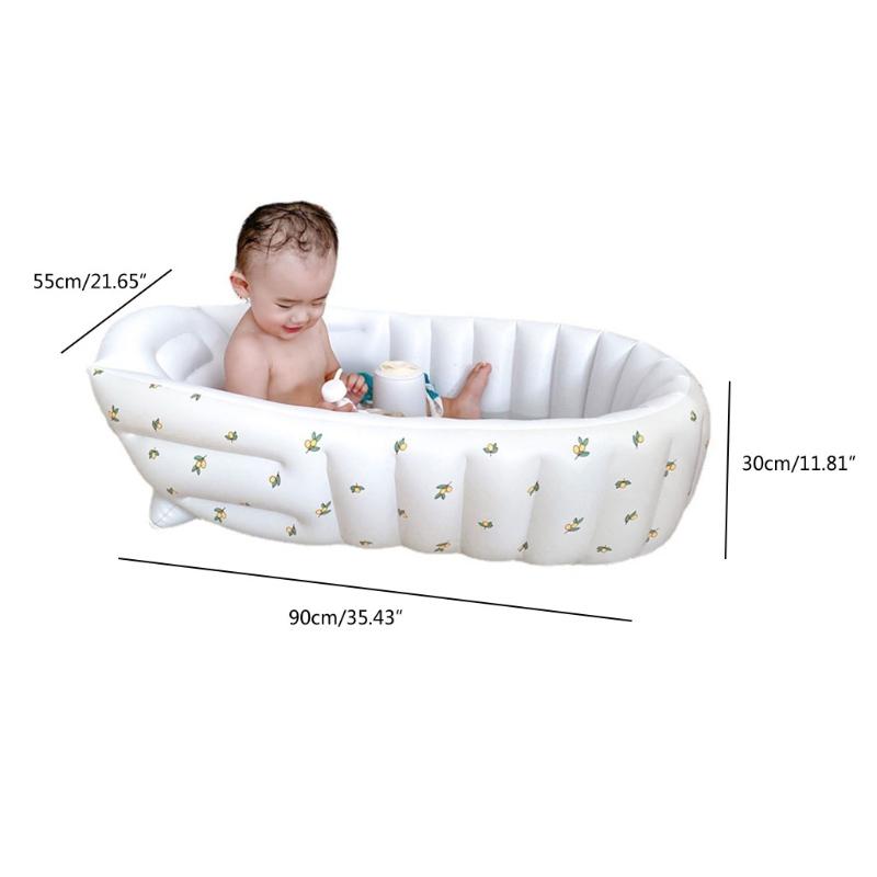 Neugeborenen-Badewanne Bequeme aufblasbare Badewanne Faltbarer Badeeimer für Kleinkind Baby Einfach zu verstauen