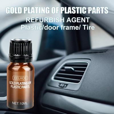 10ml Auto Auto Kunststoffteile Nachbehandlungsmittel Auto Innenraum Beschichtungszubehör Kunststoffteile Kunststoff Aufgearbeitet Wartungswachs V2T0