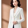 EST+II Women's Elegant Lapel Blazer with Lace Patchwork