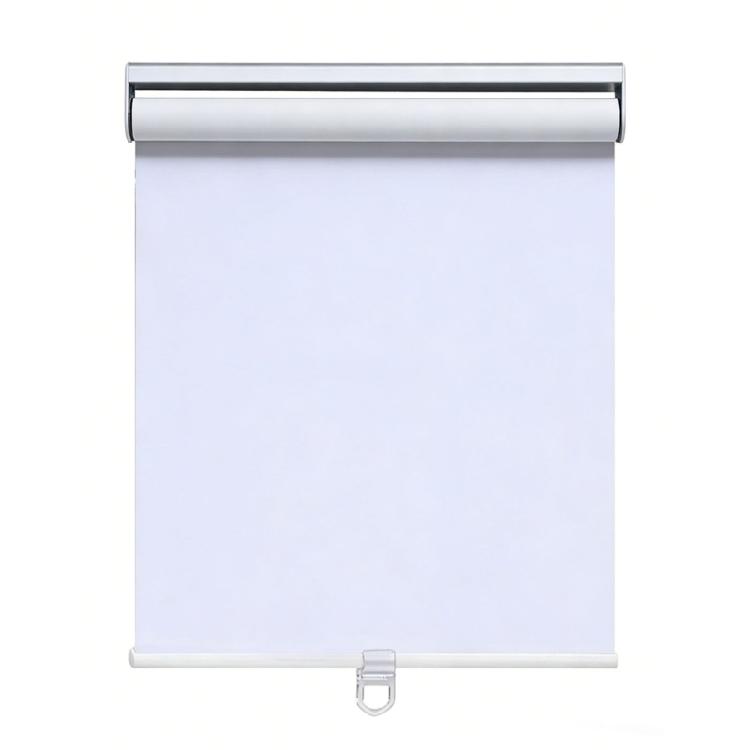 Multipurpose Roller Shade Cordless Blackouts Pull Down Window Blind Works As Both Room Darkener And Projection Screen