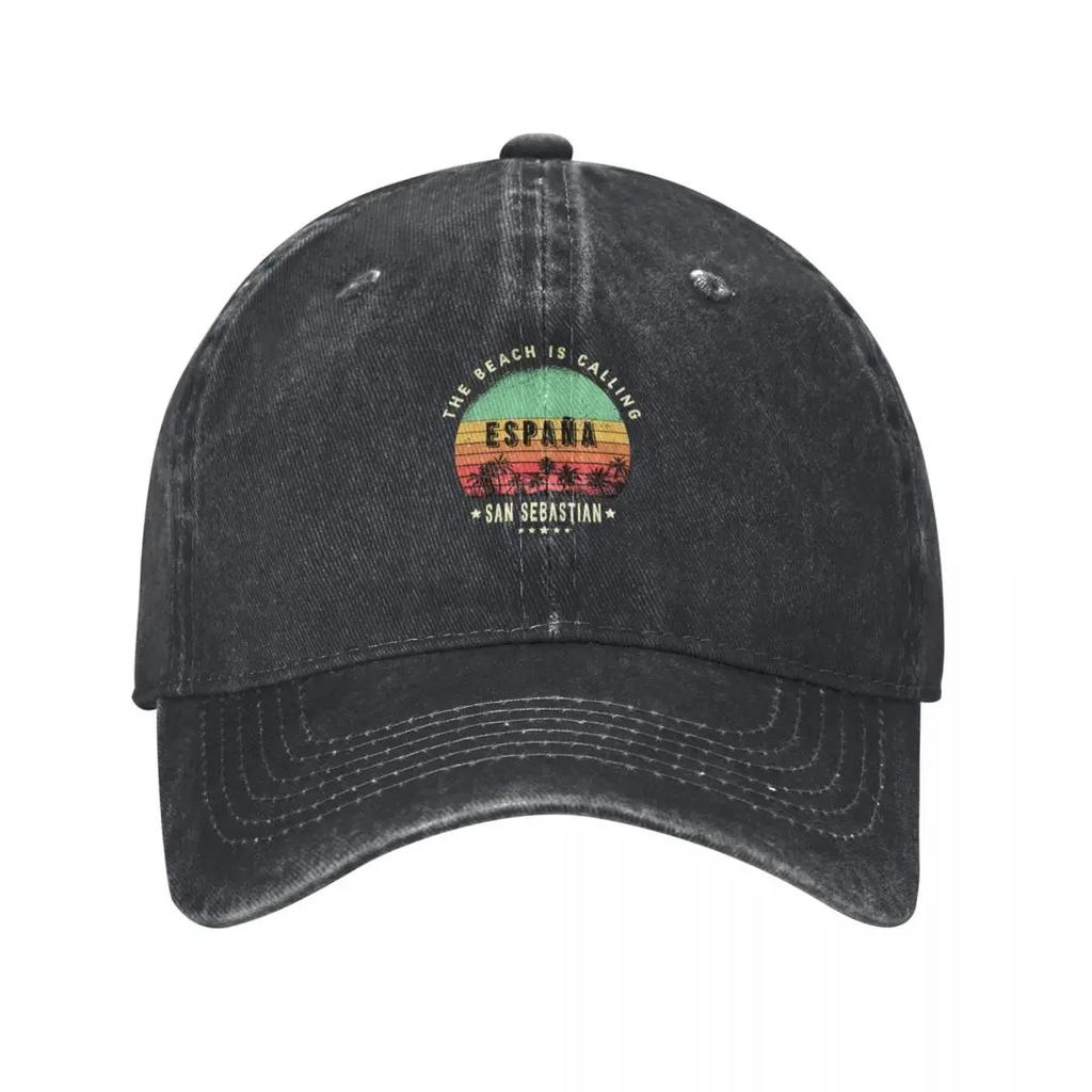 San Sebastian spain beach design Baseball Cap Unique hats Ball Cap Rugby sailor cap for Unisex GirlS Hats Unisexs
