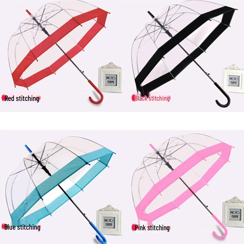 Korean Style Transparent Apollo Princess Mushroom Umbrella