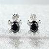 Female Rainbow Small Oval Turtle Crystalline Stone For Women Earrings Classic Color Wedding Occasion Party Event Bridal JewelryClassic Earrings