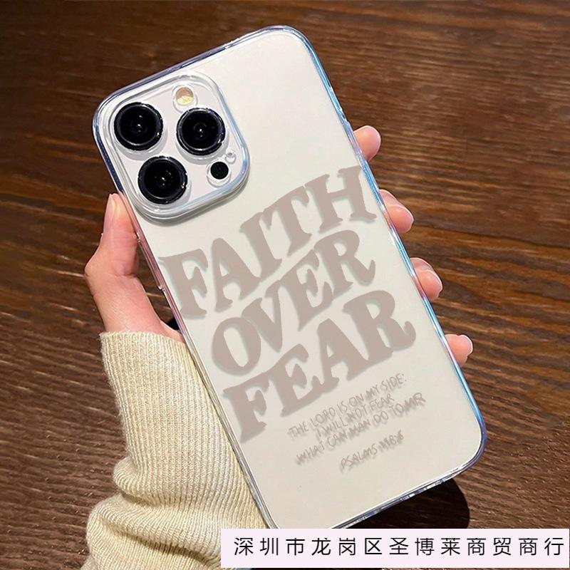 English Explosion Applies To iPhone11/12/13/14/15 Apple 16promax Transparent Phone Case