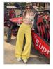 Damen Off-White Jeans mit weitem Bein: Modische, alterslos wirkende lockere Passform für Frühjahr/Sommer Freizeitkleidung