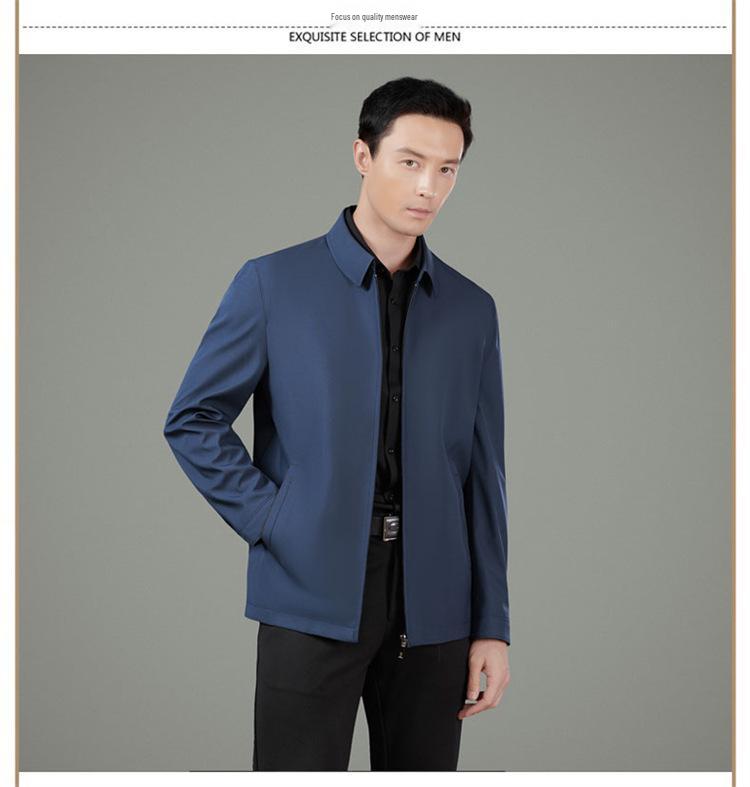Men's Spring & Autumn Lightweight Classic Jacket for Middle-Aged & Elderly