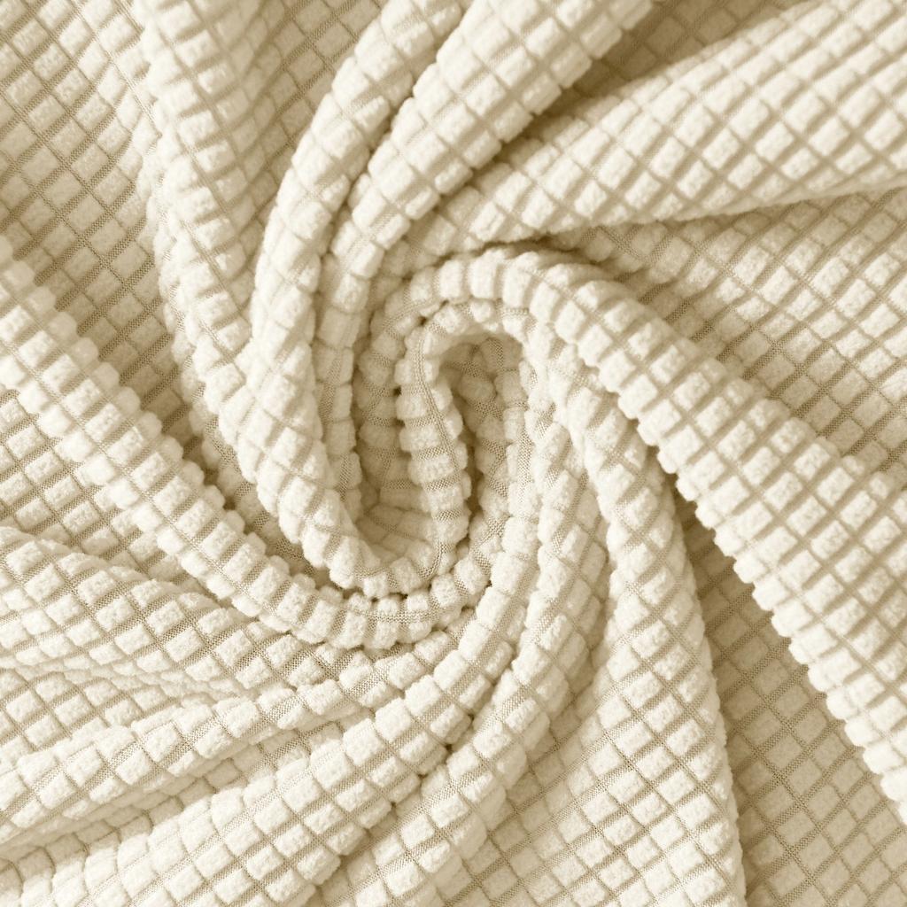 Cover For A Sofa Bed, Single-Seater Sofa, Cream Jacquard