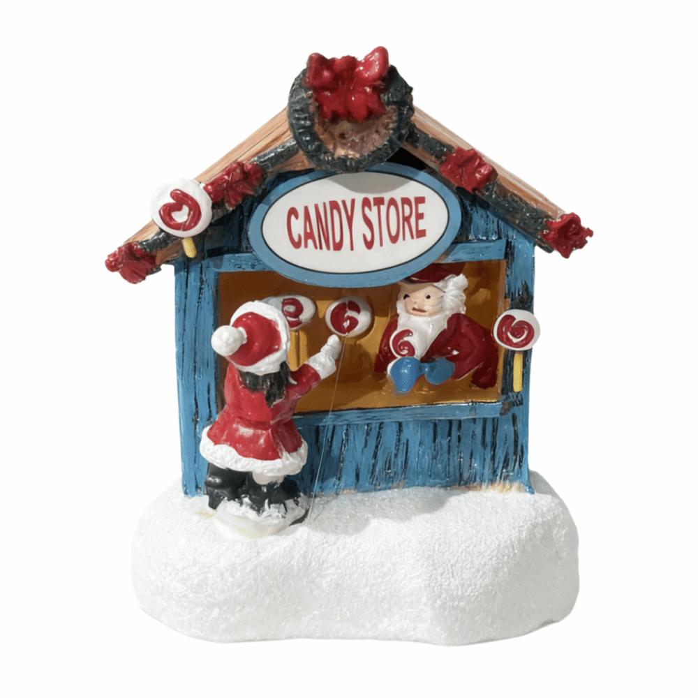 

Colorful Christmas Luminous House Small Christmas Night Lights Christmas Village House Home Decor Candy Store