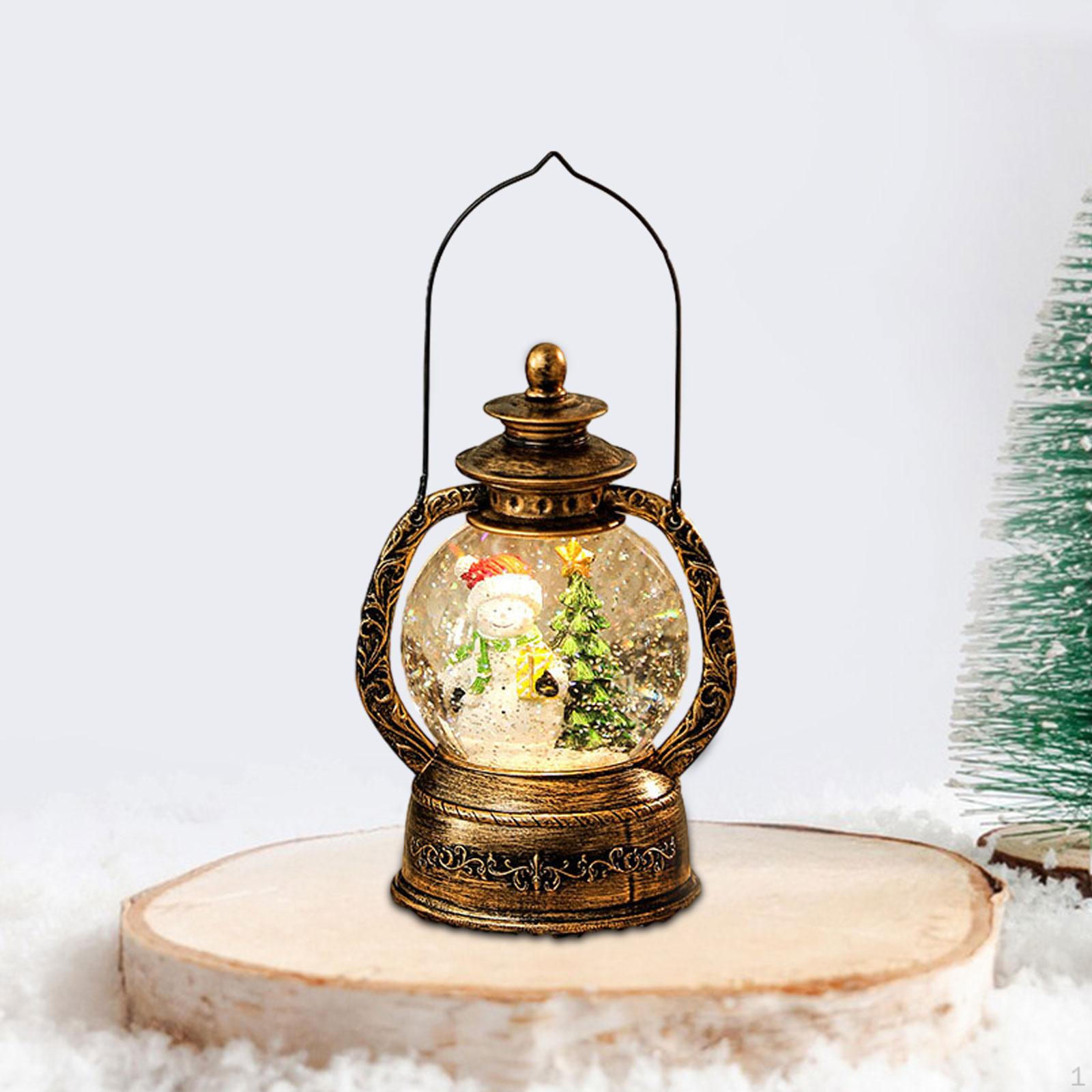 

Рождественский снежный шар, фонарь, настольное украшение, музыкальная шкатулка, коллекционная фигурка-ночник Snowman