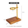 Hand brewed coffee rack aluminum alloy fit different size filter cup ware sets wood base adjustable height engraving