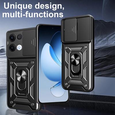 Pentru Husă OPPO Reno 13 5G Inel Suport Magnetic Husă Armură Rezistentă la Șocuri Pentru Reno 13 Reno13 Husă Protectoare Obiectiv Cameră