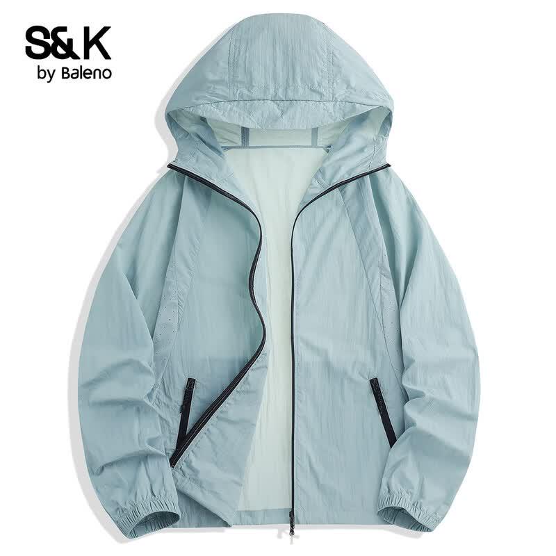 Baleno S&K Men's Lightweight UV Protection Hooded Jacket