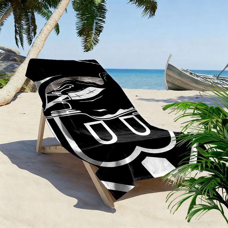 Borussia Monchengladbach Print Beach Towel, Large Soft Quick Dry Towel for Beach Camping Swimming