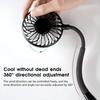 Mini Ventilatore da Collo Sportivo Ricaricabile USB a 3 Velocità Regolabili per Casa Ufficio Viaggio all'Aperto Ventilatore da Collo Compatto da Appendere