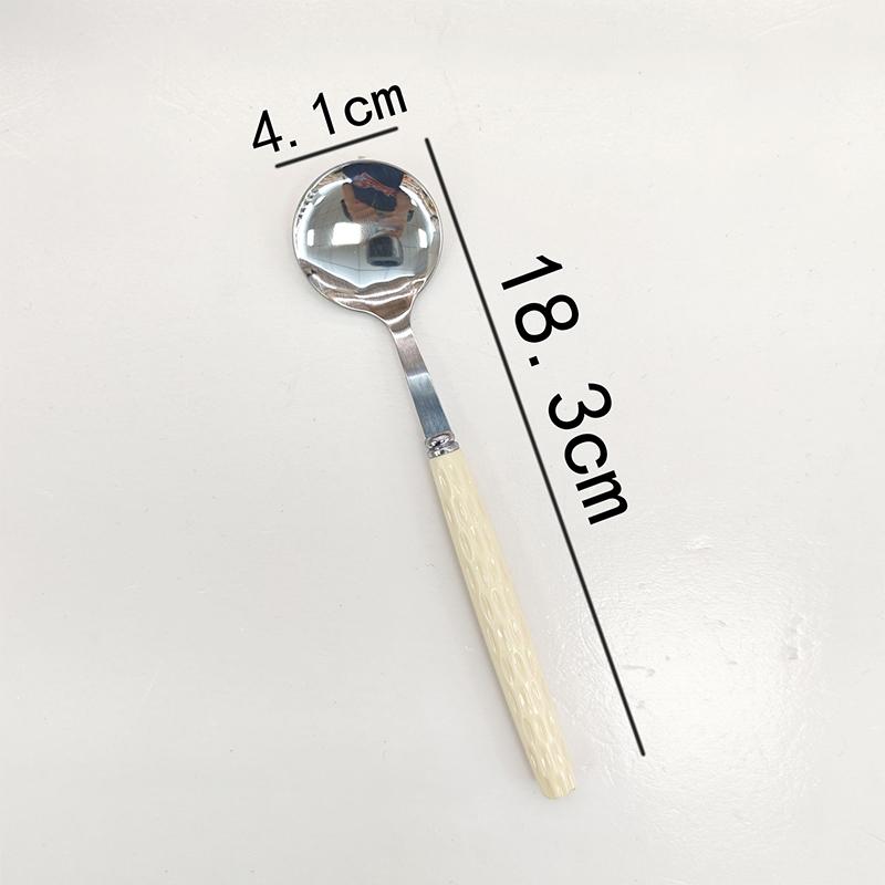 Stainless Steel Coffee Spoon Teaspoon Long Handle Dessert Ice Cream Spoon Cake Spoon Tableware Kitchen Gadgets