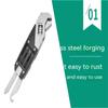 13 In 1 Mini Wrench Multi-Function Adjustable Wrench Portable Screwdriver 13 Bits Knife Stainless Steel Outdoor Home DIY Hand Tools
