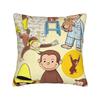 Curious George African Monkey  Pillow Covers Merch Printing Cushion Cover Gift  Pillow Case Cover Home Multi Size