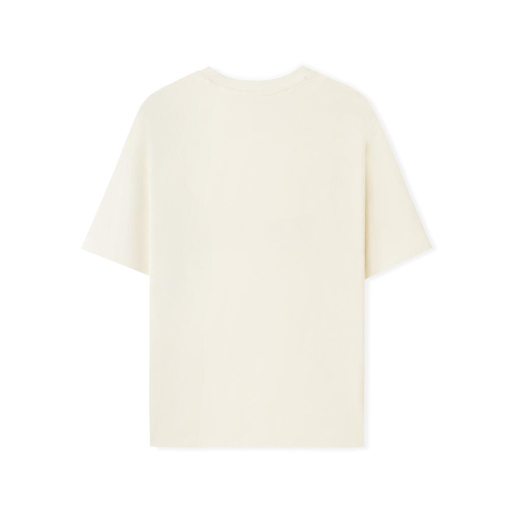 Skechers Fashion Series Knitted Breathable Round Neck Pullover Short Sleeve T-Shirt Unisex Tops L226U105-0074